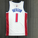 Men's Allen Iverson White Team Jersey - 75th Anniversary Edition