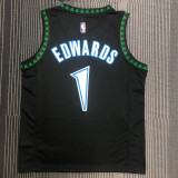 Anthony Edwards Men's Black Swingman Team Jersey - Classic Edition