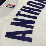 Men's Carmelo Anthony White Team Jersey - 75th Anniversary Edition