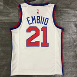 Men's Joel Embiid White Finished Swingman Player Jersey - Retro Classics Edition