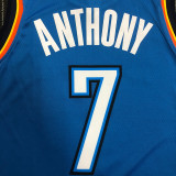 Carmelo Anthony Men's Blue Swingman Team Jersey - Icon Edition