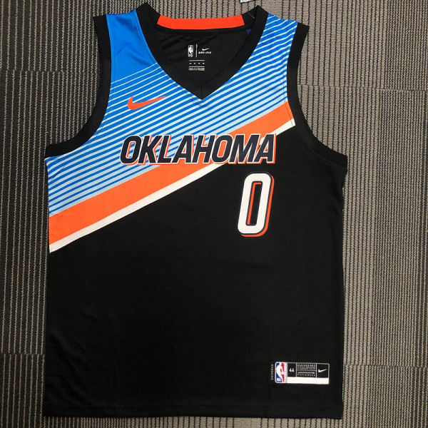 Men's Russell Westbrook Black Team Jersey - City Edition