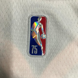 Men's Jordan Poole White Team Jersey - 75th Anniversary Edition