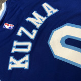 Kyle Kuzma Men's Blue Player Jersey - Retro Classic Joint Edition