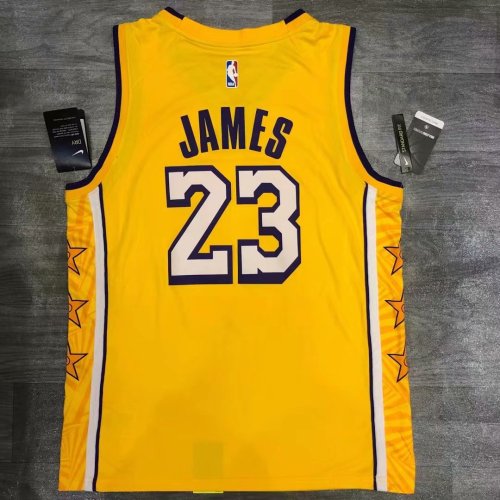 LeBron James Yellow City Edition Men's Player Jersey