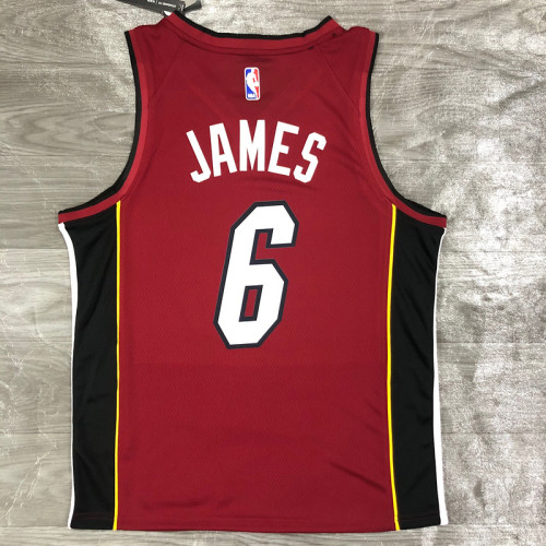 Men's LeBron James Red 2020-21 Swingman Player Jersey - Statement Edition