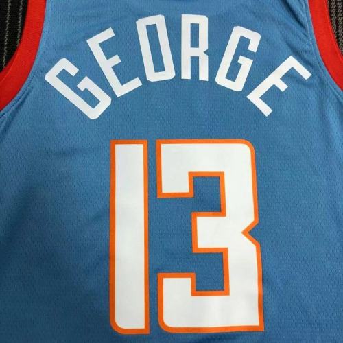 Paul George Men's Blue Swingman Team Jersey  - City Edition