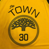 Men's Stephen Curry V-neck Yellow Player Jersey - Statement Edition