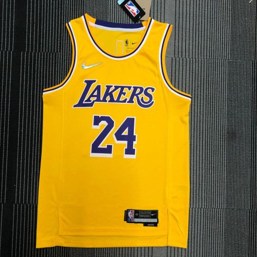 Men's Kobe Bryant Yellow Team Jersey - 75th Anniversary Edition