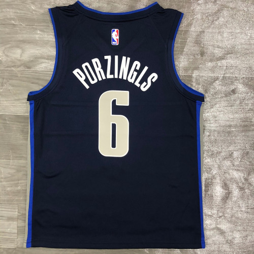 Men's Kristaps Porzingis Navy Swingman Player Jersey - Statement Edition