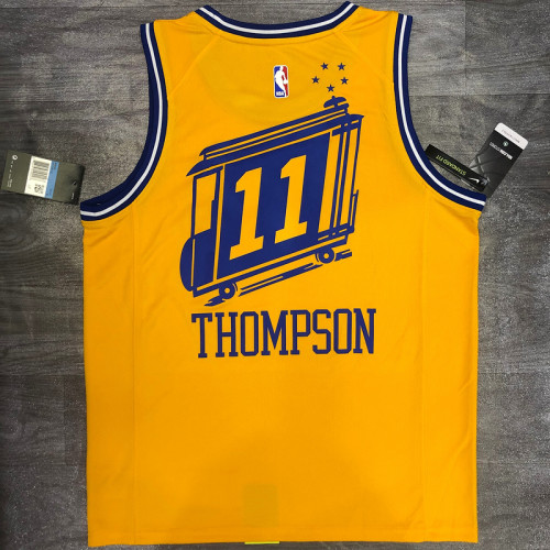 Klay Thompson Men's Yellow Player Jersey - The City Classic Edition