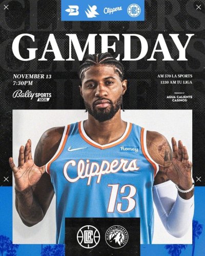 Men's Paul George Blue Team Jersey - 75th Anniversary City Edition