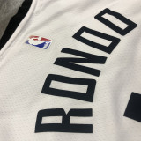 Men's Rajon Rondo 2020-21 White Swingman Player Jersey – City Edition