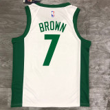 Men's Jaylen Brown White 2020-21 Swingman Player Jersey - City Edition