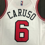 Men's Alex Caruso White Team Jersey - 75th Anniversary Edition