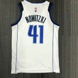Men's Dirk Nowitzki White Team Jersey - 75th Anniversary Edition