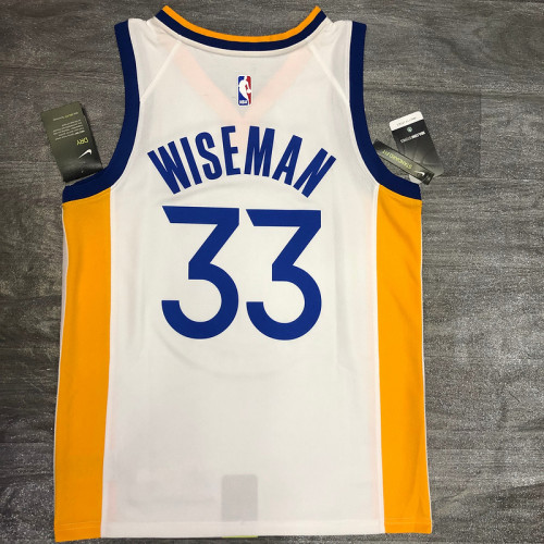 James Wiseman Men's White Player Jersey