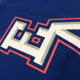 Allen Iverson Men's Blue Player Jersey - Throwback Edition