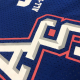 Allen Iverson Men's Blue Player Jersey - Throwback Edition