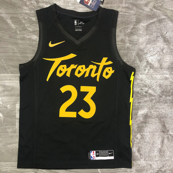 Men's Fred VanVleet Black Swingman Player Jersey – City Edition