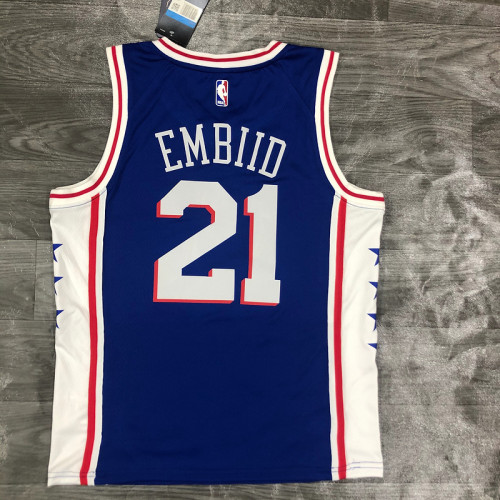 Men's Joel Embiid Royal 2020-21 Swingman Player Jersey - Icon Edition