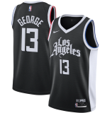 Men's Paul George 2020-21 Black Swingman Player Jersey – City Edition