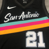 Men's Tim Duncan 2020 Black Swingman Player Jersey – City Edition