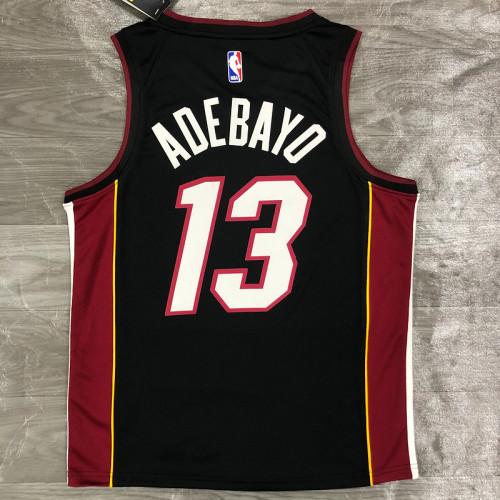 Men's Bam Adebayo 2020-21 Black Swingman Player Jersey - Icon Edition