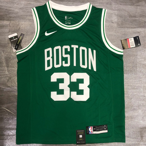 Larry Bird Men's Green Player Jersey- Icon Edition