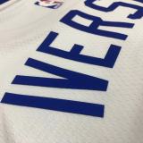 Men's Allen Iverson White Finished Swingman Player Jersey - Retro Classics Edition