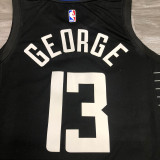 Paul George Men's Black Player Jersey- City Edition