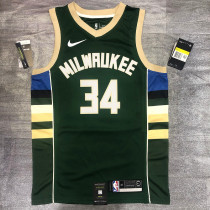 Men's Giannis Antetokounmpo 2020-21 Green Swingman Jersey - Icon Edition