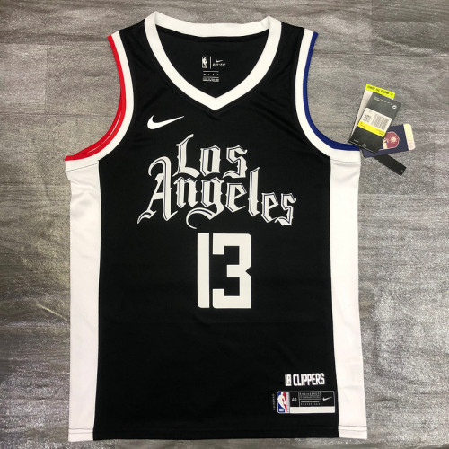 Men's Paul George 2020-21 Black Swingman Player Jersey – City Edition