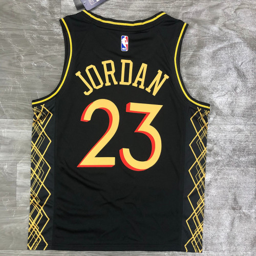 Men's Michael Jordan Black Swingman Player Jersey - City Edition
