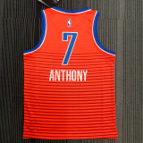 Carmelo Anthony Men's Orange Swingman Team Jersey - Statement Edition