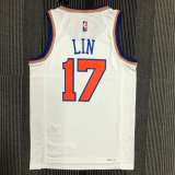 Men's Jeremy Lin White Team Jersey - 75th Anniversary Edition