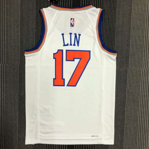 Men's Jeremy Lin White Team Jersey - 75th Anniversary Edition