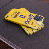 LeBron James / Russell Westbrook Retro Jersey Yellow Phone Case