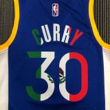 Men's Stephen Curry Blue Team Jersey - 75th Anniversary Edition
