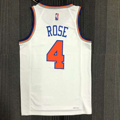Men's Derrick Rose White Team Jersey - 75th Anniversary Edition