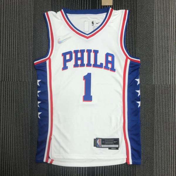 Men's James Harden White Team Jersey - 75th Anniversary Edition