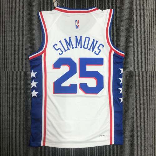 Men's Ben Simmons White Team Jersey - 75th Anniversary Edition