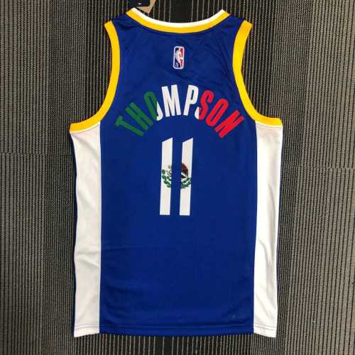 Men's Klay thompson Blue Team Jersey - 75th Anniversary Edition