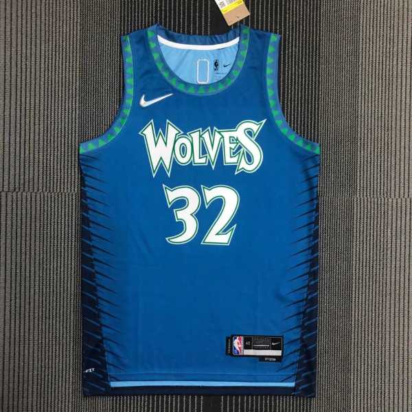 Men's Karl-Anthony Towns Blue Team Jersey - City Edition