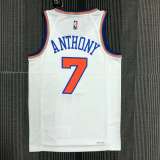 Men's Carmelo Anthony White Team Jersey - 75th Anniversary Edition