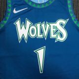 Men's Anthony Edwards Blue Team Jersey - City Edition