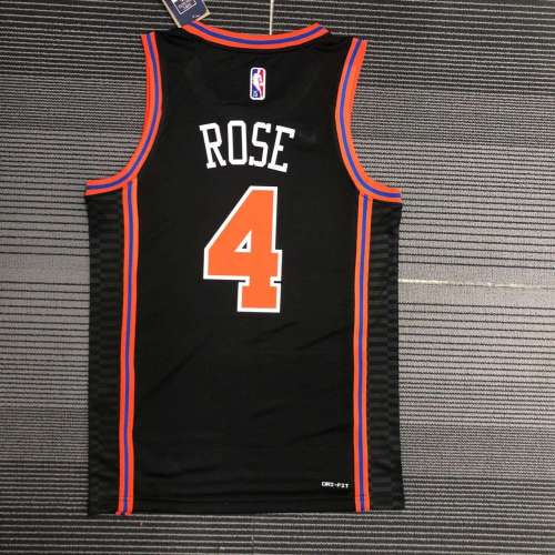 Men's Derrick Rose Black Team Jersey - City Edition