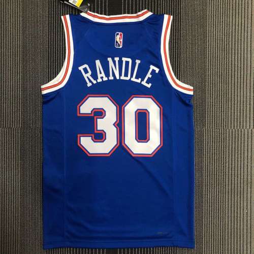 Men's Julius Randle Blue Team Jersey - Statement Edition