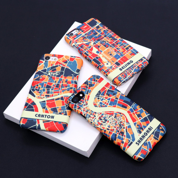 Beijing / Shanghai / Guangzhou / Shenzhen City Map Phone Case