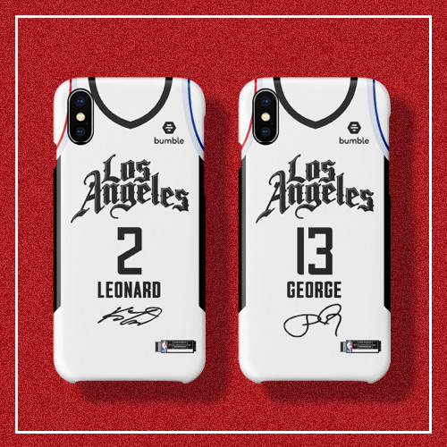Kawhi Leonard / Paul George / Louis Williams White Jersey Phone Case